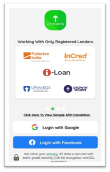 upwards loan app account create in hindi