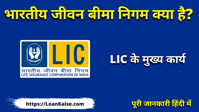 (LIC) भारतीय जीवन बीमा निगम क्या है और इसके कार्य LIC In Hindi